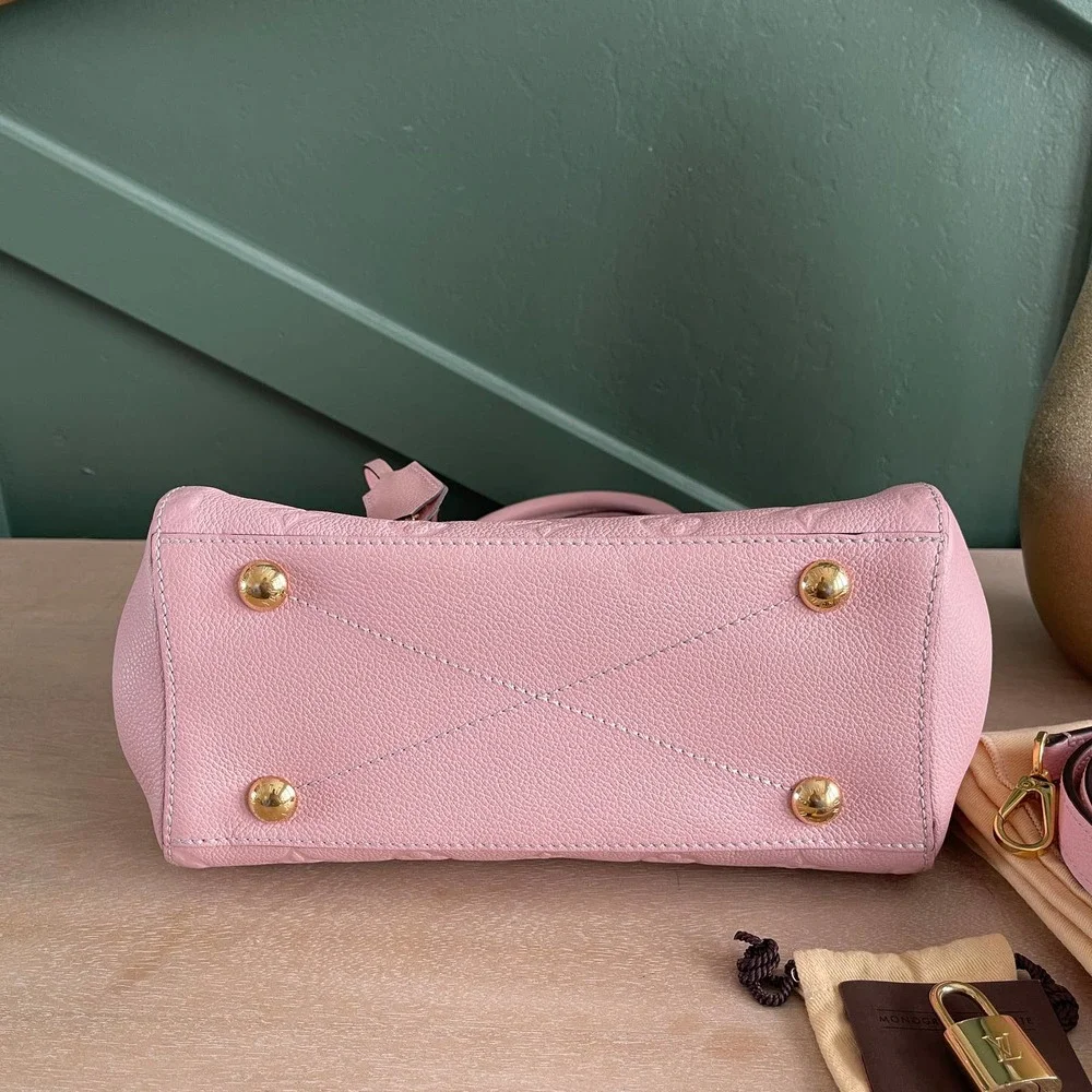 ❌SOLD❌Mint Louis Vuitton Montaigne BB Empreinte Leather Rose Poudre Bag SP1195 - Picture 7 of 15